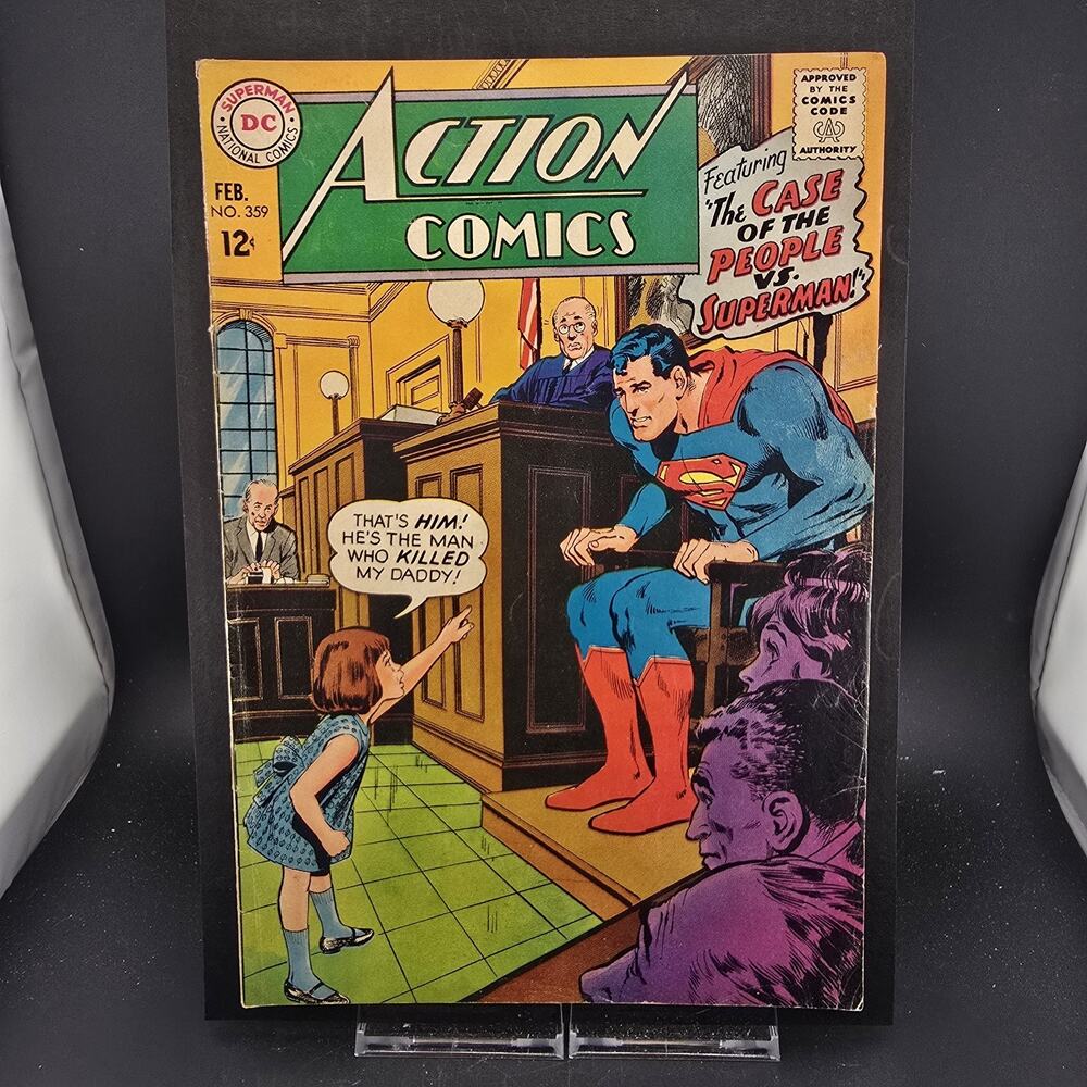 ACTION COMICS #359 (1968) VG 4.0 Neal Adams Cover - Case of People vs Superman